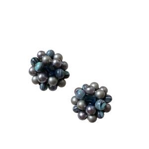 Vintage Beaded Clip Earrings
